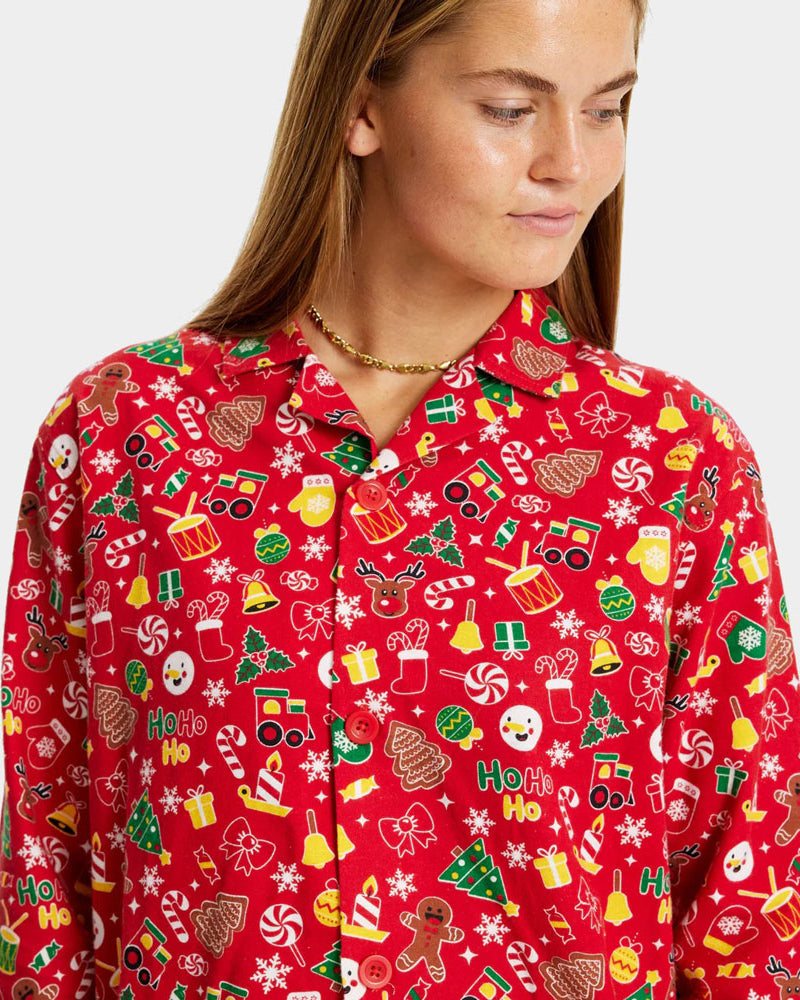 Womens Christmas Dream Red Ugly Christmas Pyjama