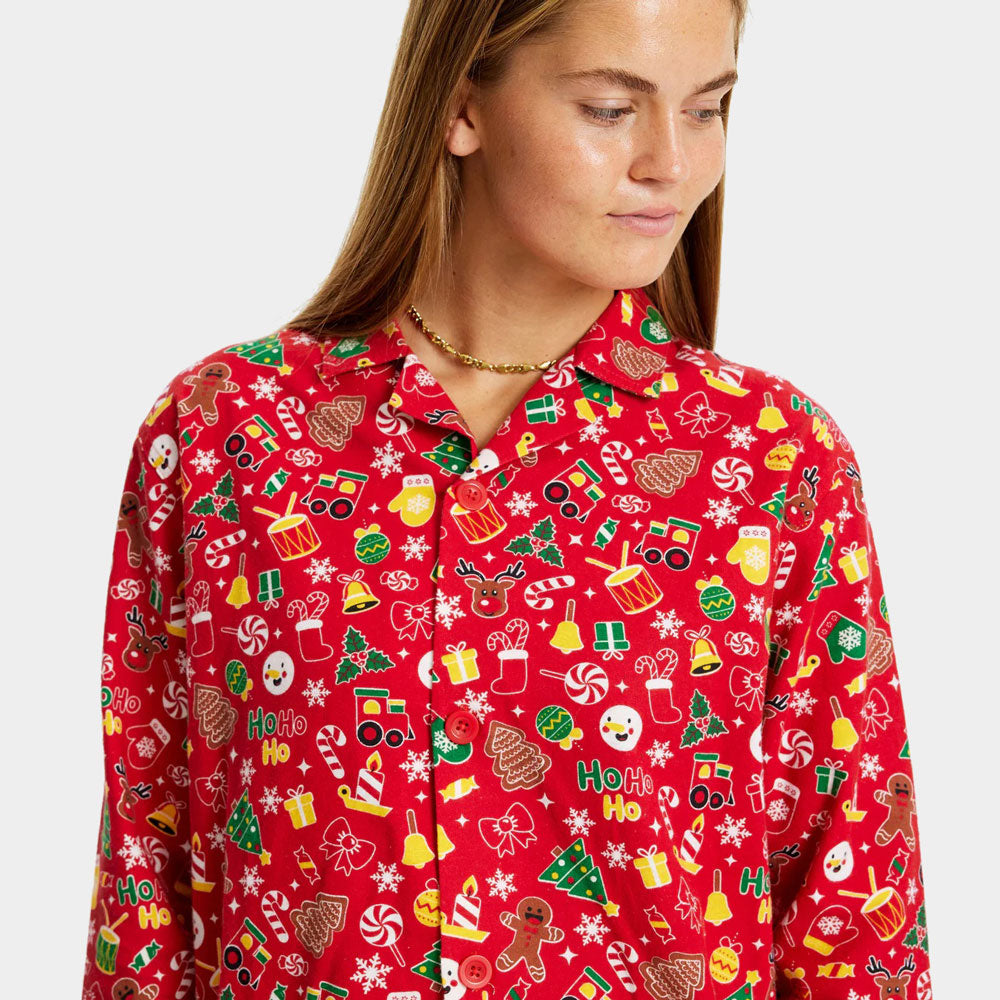 Womens Christmas Dream Red Ugly Christmas Pyjama