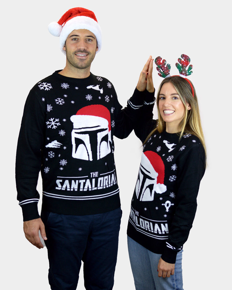 Star Wars Womens The Santalorian Mens Ugly Christmas Sweater