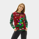 Tree-Rex LED light-up womens Ugly Christmas Sweater