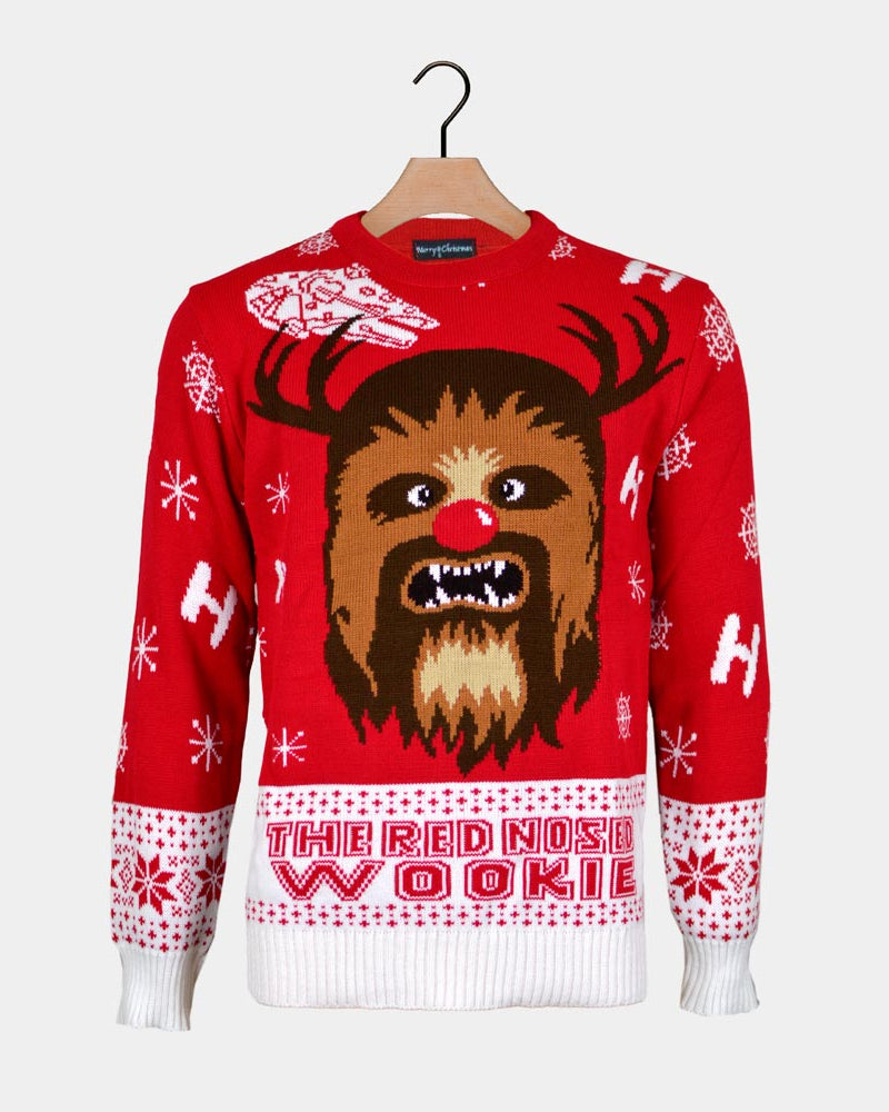 Wookiee Couple's Ugly Christmas Sweater Star Wars