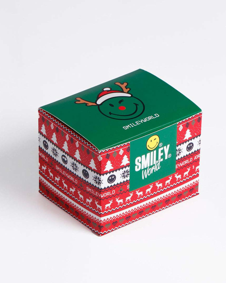 Mens Ugly Christmas Boxer Smile with Christmas Mug Gift Box