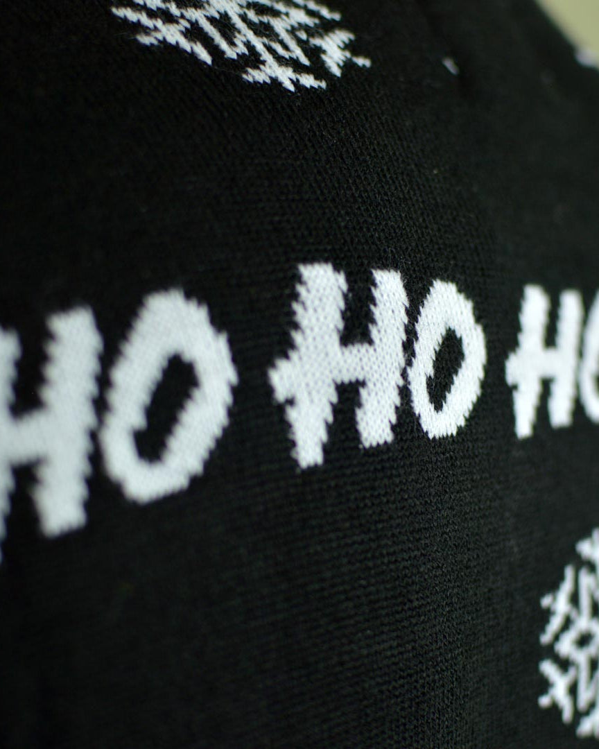 Black Santa Boys and Girls Ugly Christmas Sweater detail 1