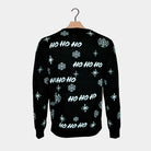 Black Santa Family Ugly Christmas Sweater back