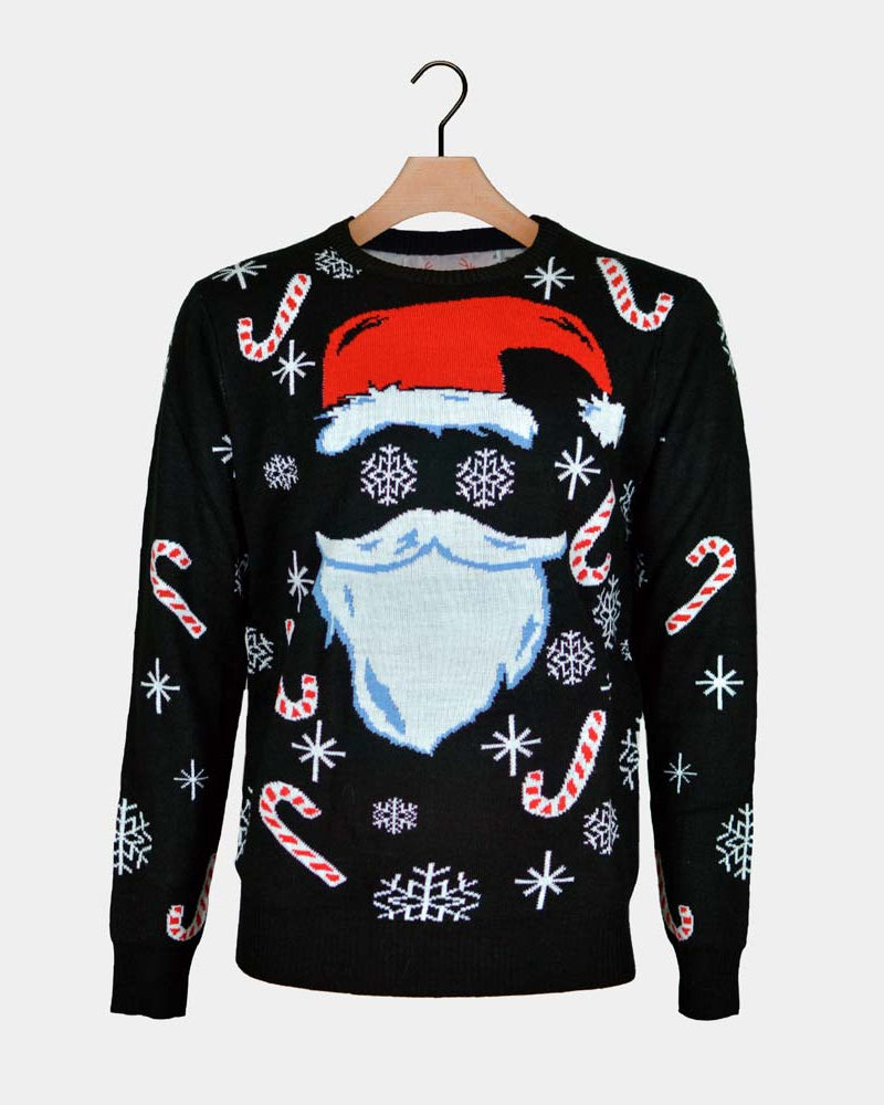 Black Santa Family Ugly Christmas Sweater