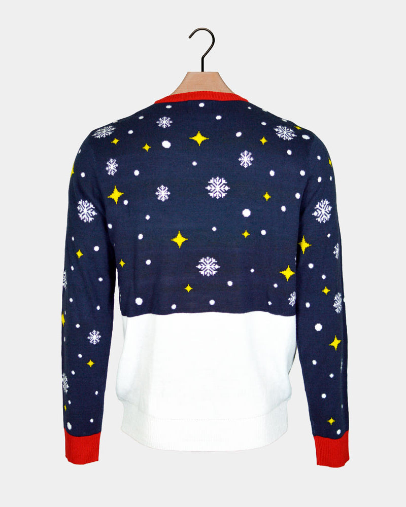 Boys and Girls Ugly Christmas Sweater Feliz Navidog back
