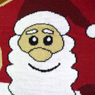 Boys and Girls Ugly Christmas Sweater with Santa and Rudolph Smiling Detail 2