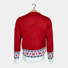 Boys and Girls Ugly Christmas Sweater with Santa and Rudolph Smiling Back