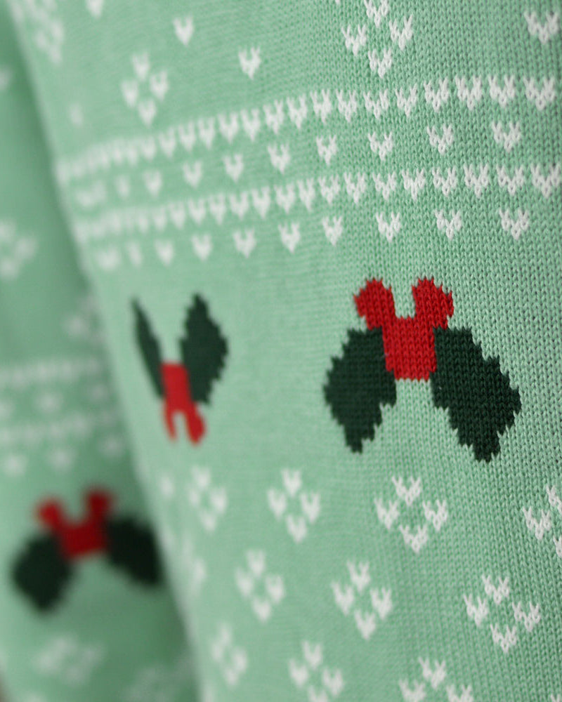 Green Sweet Family Ugly Christmas Sweater detail 2