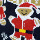 LED light-up Family Ugly Christmas Sweater with Gingerbread House Detail 2