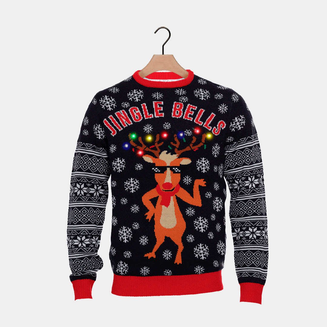 Santa christmas tree jingle bells christmas hoodie hot sale