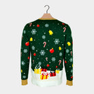 LED light-up Family Ugly Christmas Sweater Santa Claus in a mess Back
