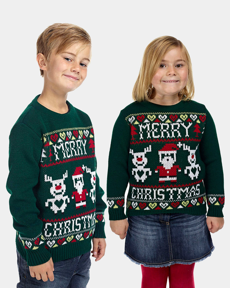 Kids Merry Family Ugly Christmas Sweater