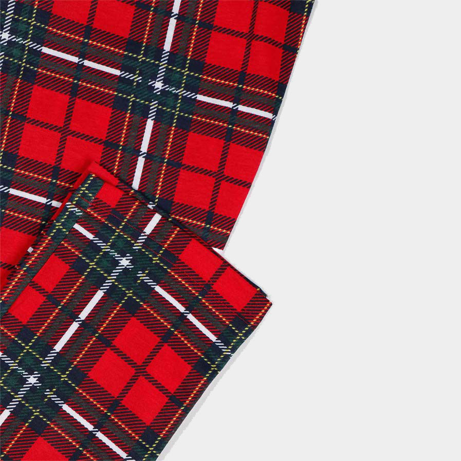 Red Womens Ugly Christmas Pyjama Smile Bottoms