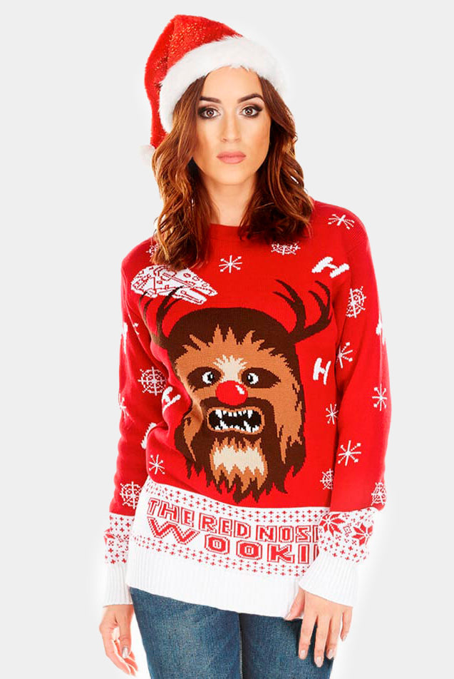 Womens Star Wars Chewbacca Ugly Christmas Sweater