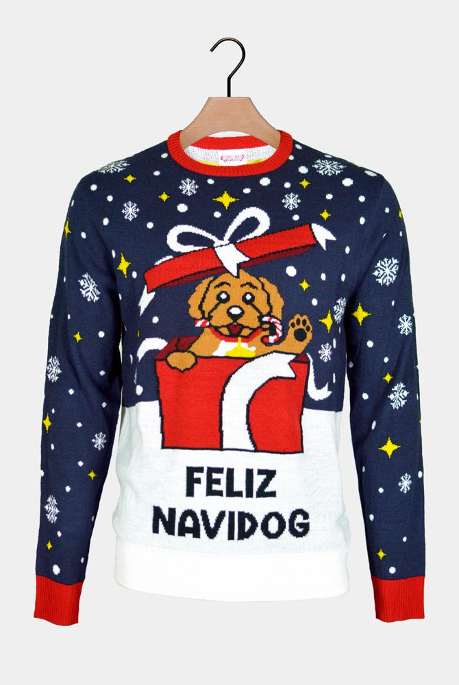 Ugly Christmas Sweater Feliz Navidog