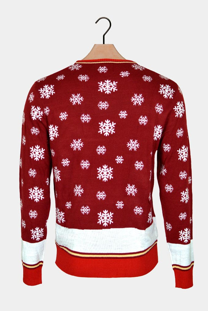 Ugly Christmas Sweater Jingle Ladies with Sequins back