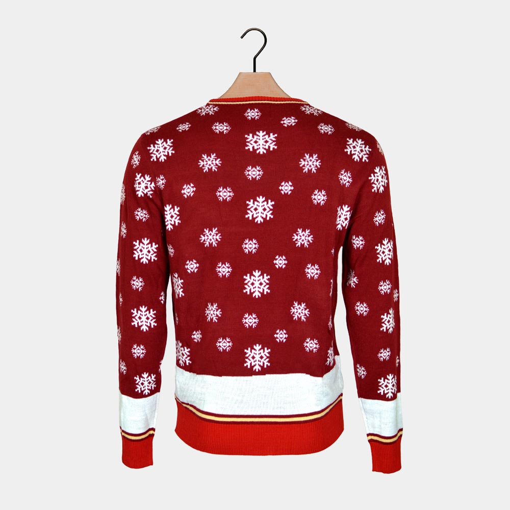 Ugly Christmas Sweater Jingle Ladies with Sequins back