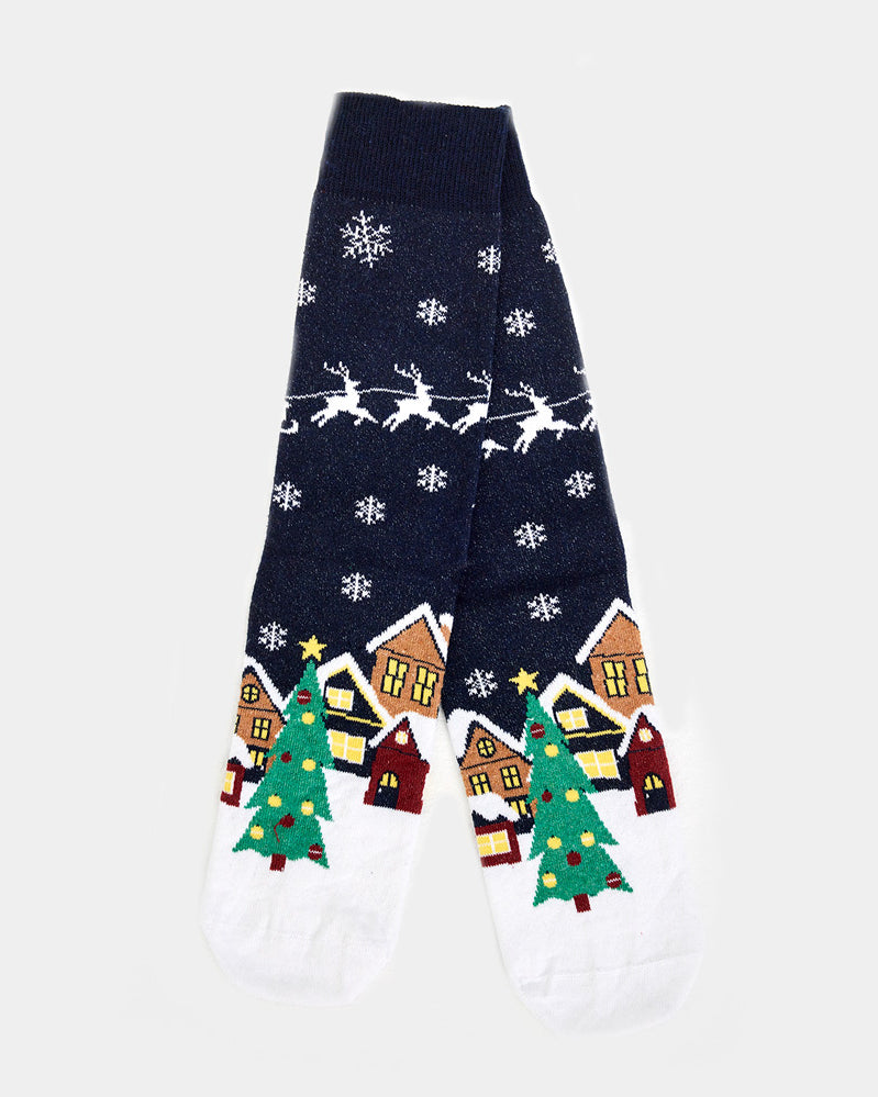 Unisex Ugly Christmas Socks Alaska