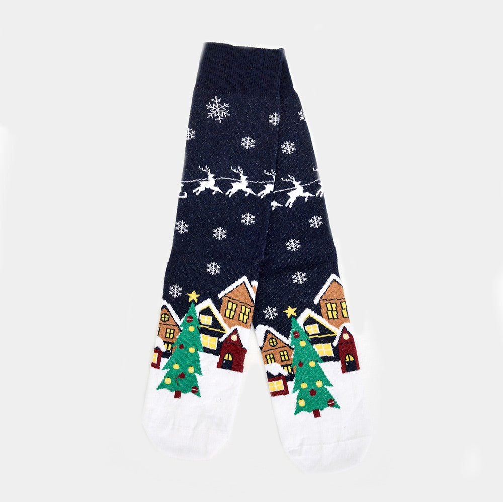 Unisex Ugly Christmas Socks Alaska