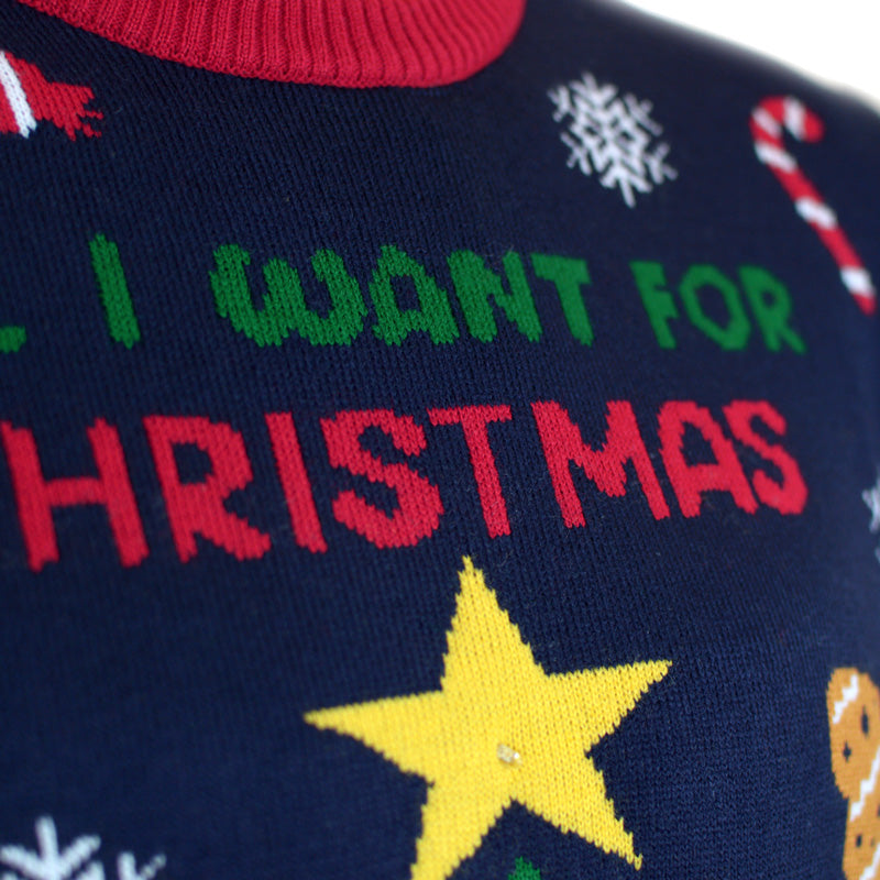 Christmas Food LED light-up Ugly Christmas Sweater detail 1