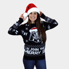 Womens Join The Merry Side Family Ugly Christmas Sweater