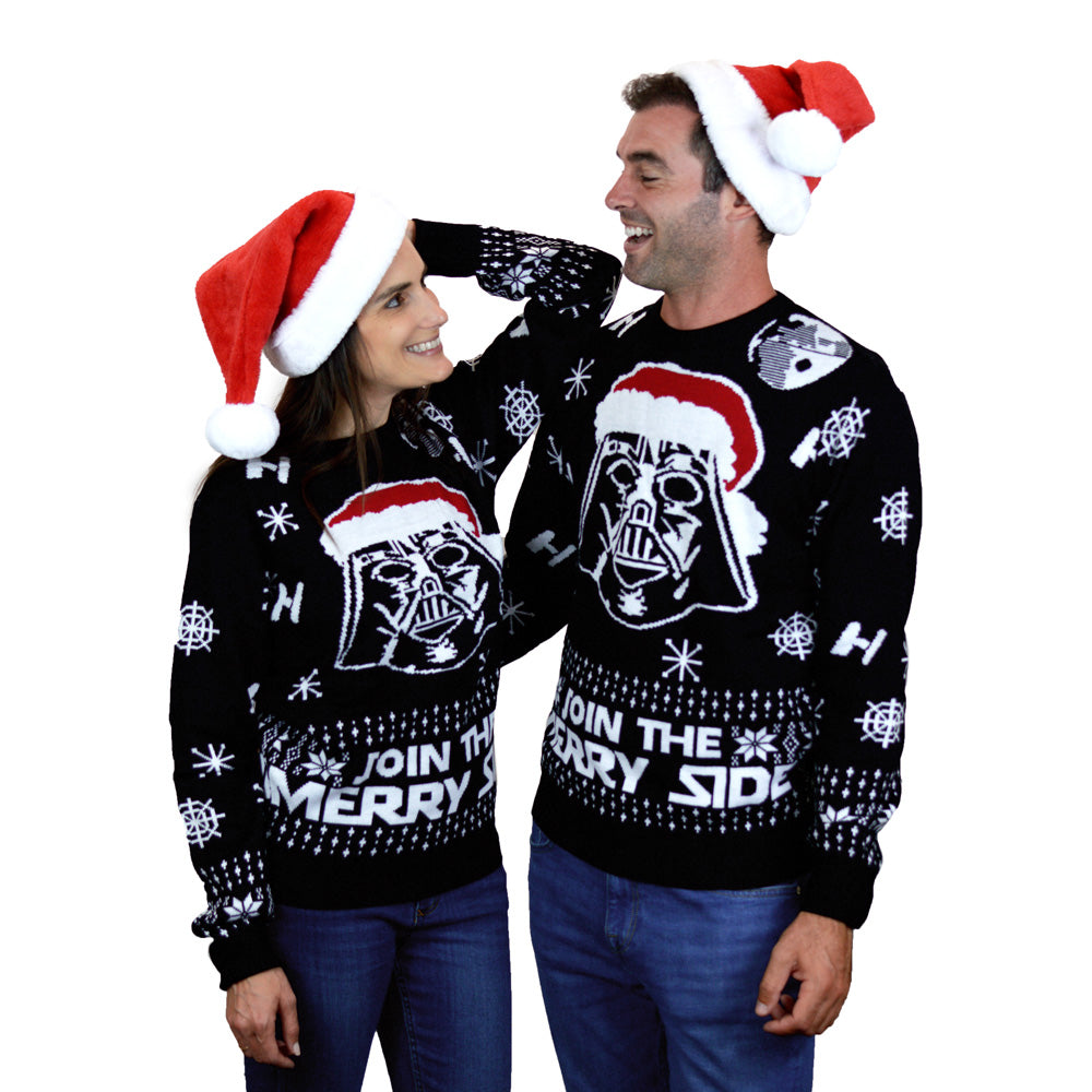 Couples Join The Merry Side Ugly Christmas Sweater