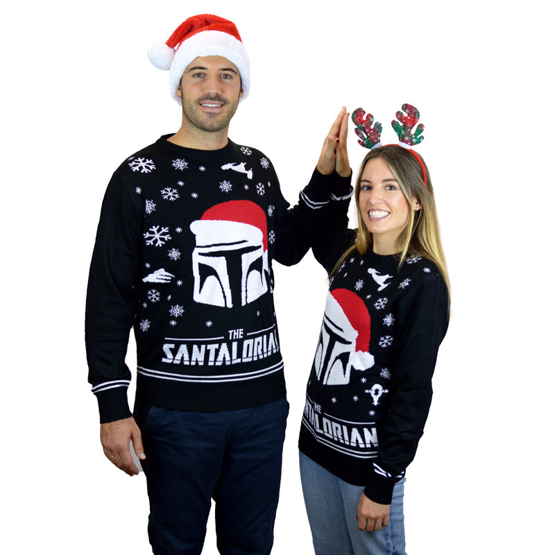 The Santalorian Ugly Christmas Sweater couple