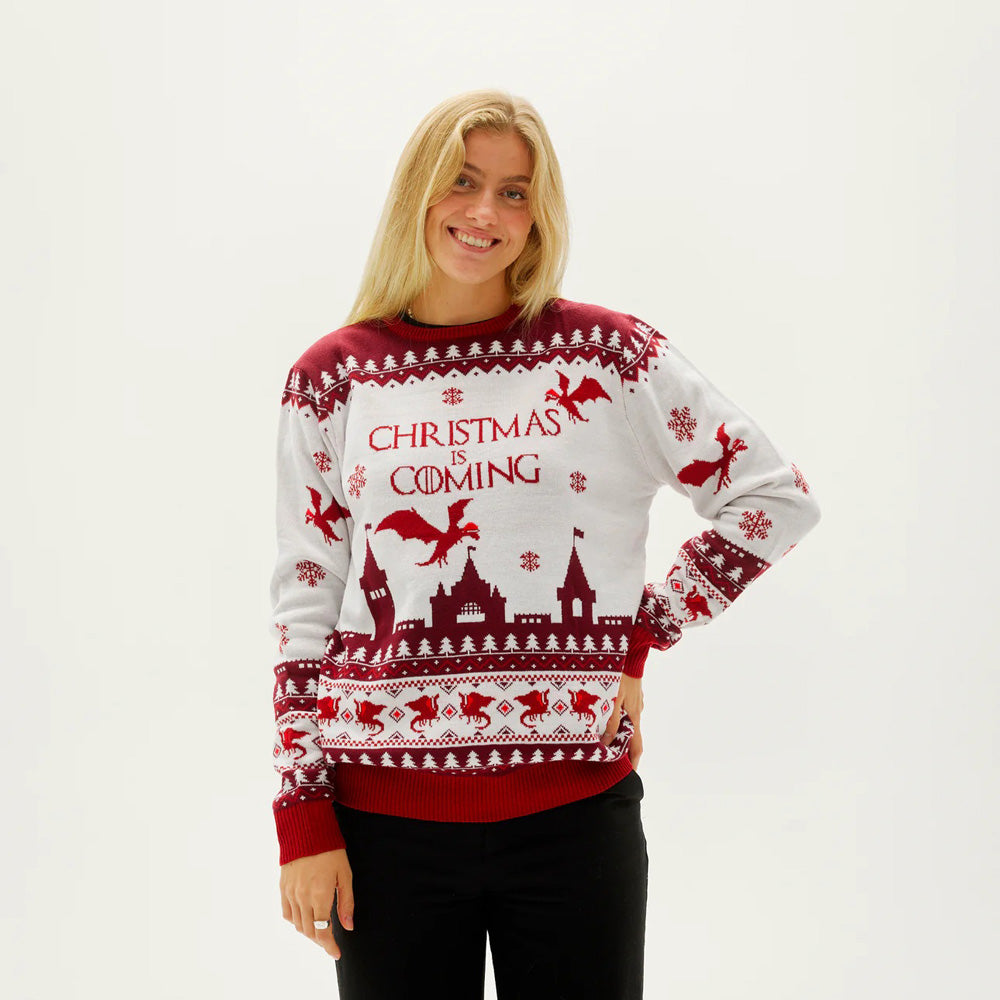 "Christmas is Coming" Ugly Christmas Sweater womes