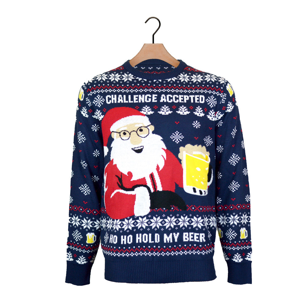 Ugly Christmas Sweater with Beer Pocket 3D