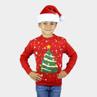 Christmas Tree Red Boys Ugly Christmas Sweater