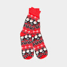 Red Unisex Ugly Christmas Socks Santa Claus Ho Ho Ho