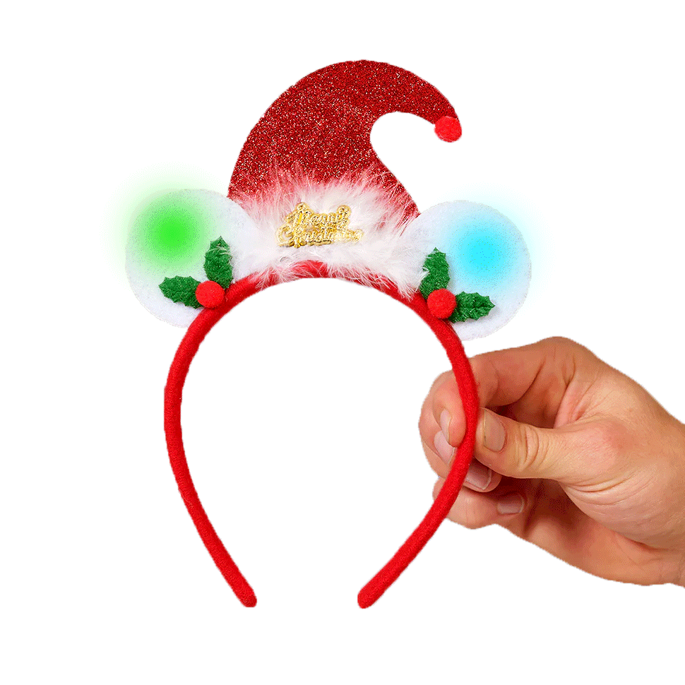 LED light-up Ugly Merry Christmas Headband