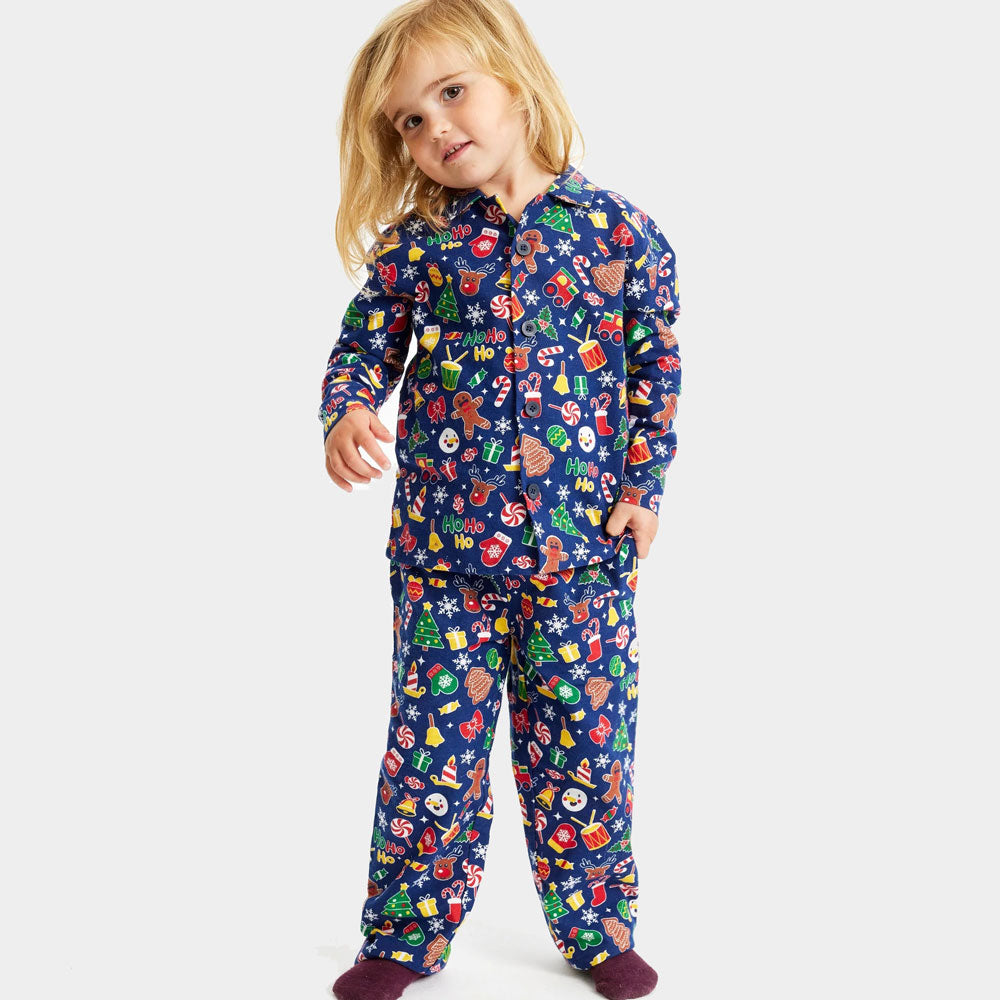 Blue Christmas Dream Ugly Christmas Pyjama for Children