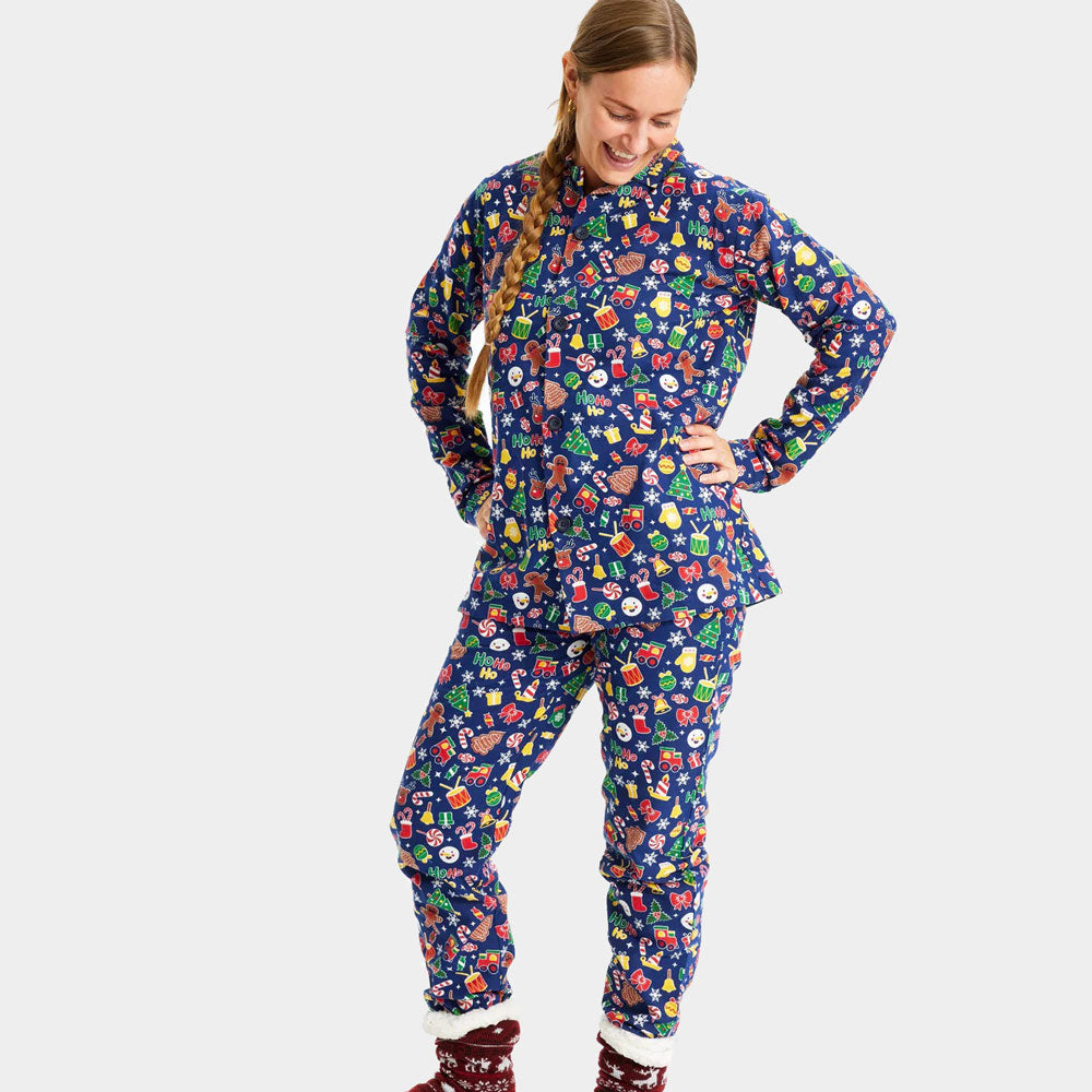 Christmas Dream Blue Ugly Christmas Pyjama for Women