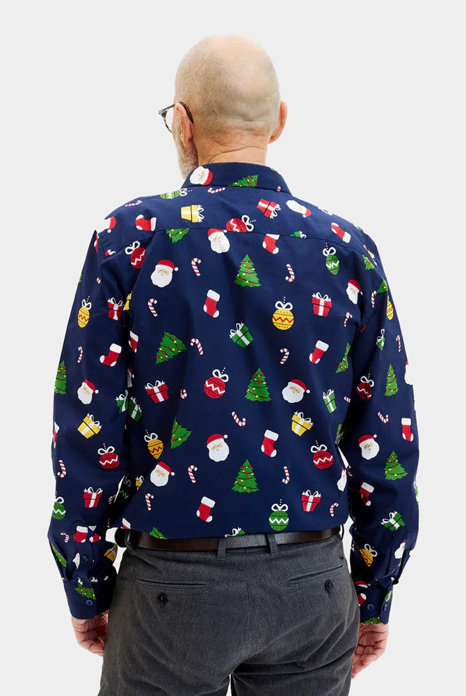 ugly christmas dress shirts Mens Xmas Dress Shirts Fun Kitten Cat Graphic Button Down Long Sleeve Shirt Ugly Christmas Party Vacation Shirt