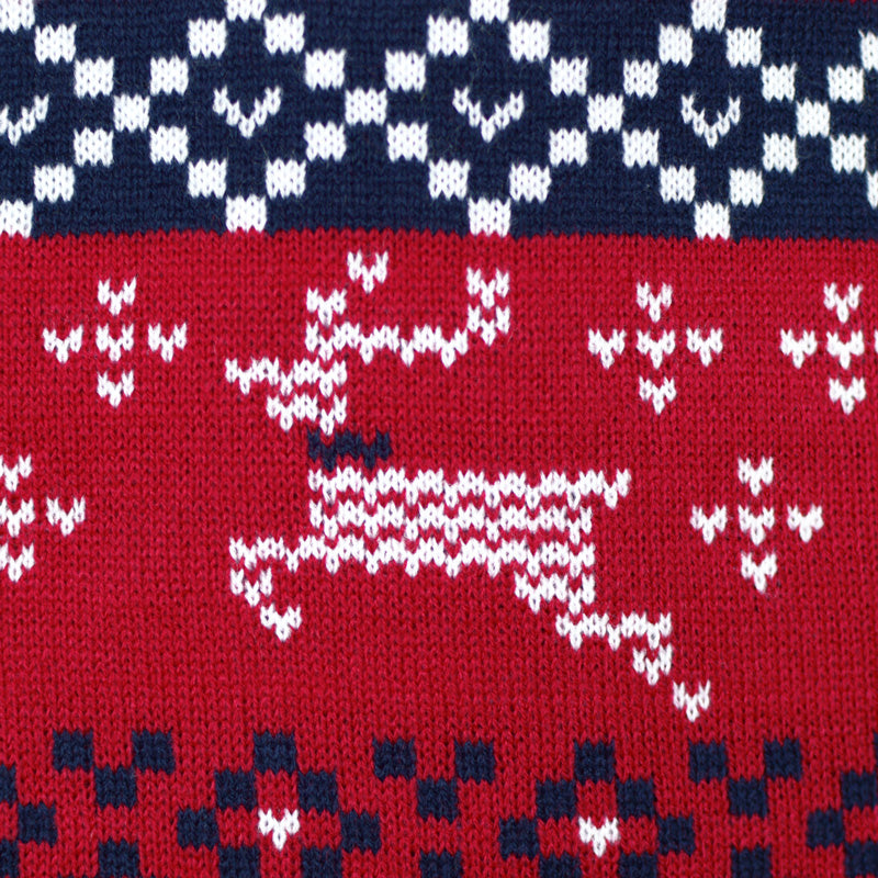 Canada Red Boys and Girls Ugly Christmas Sweater reindeer