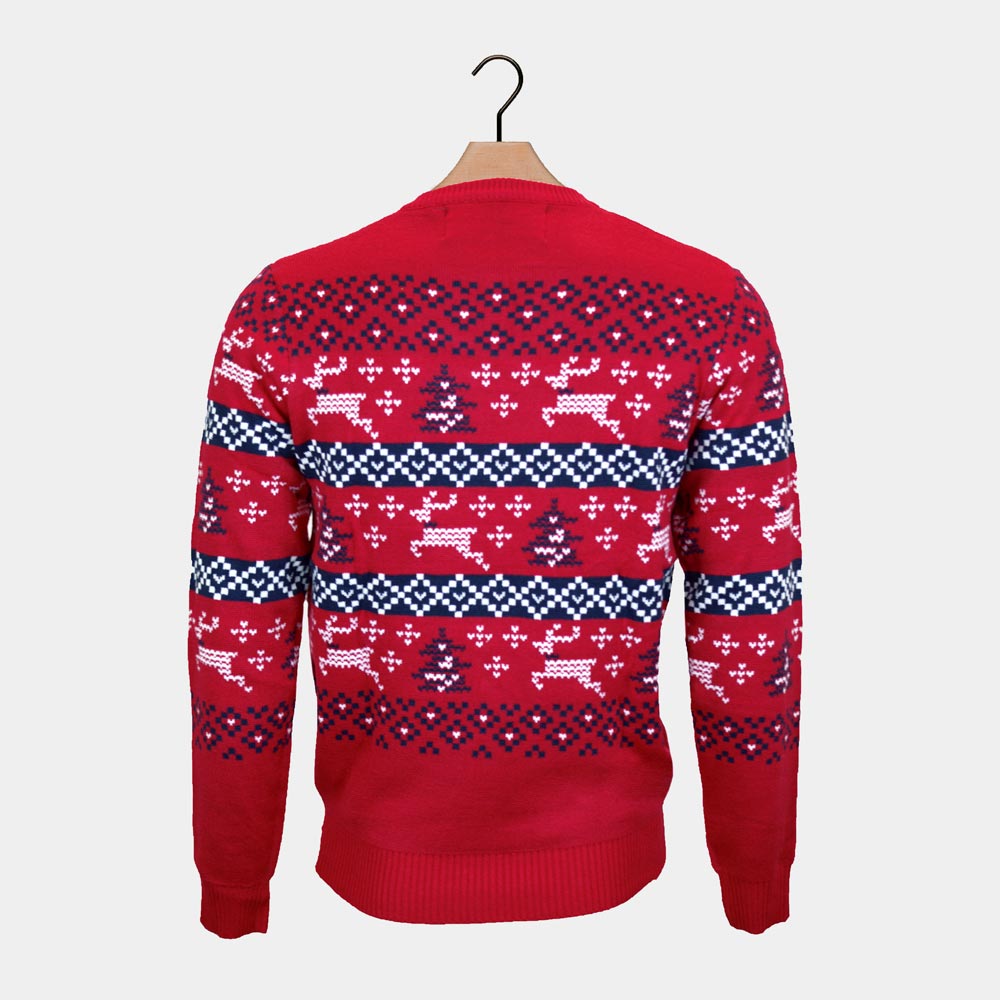 Canada Red Ugly Christmas Sweater back