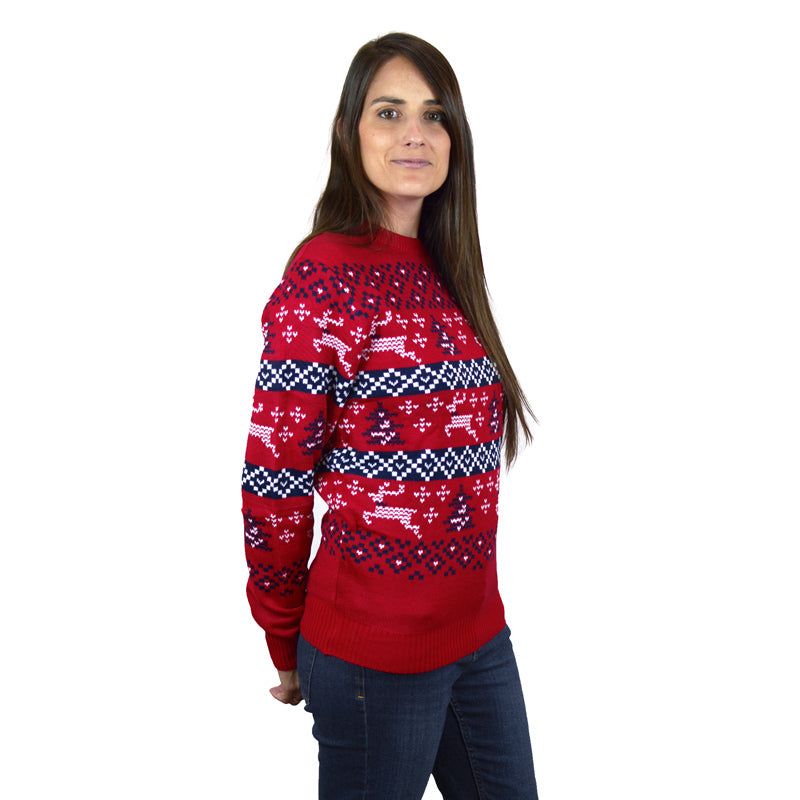 womens Canada Red Ugly Christmas Sweater