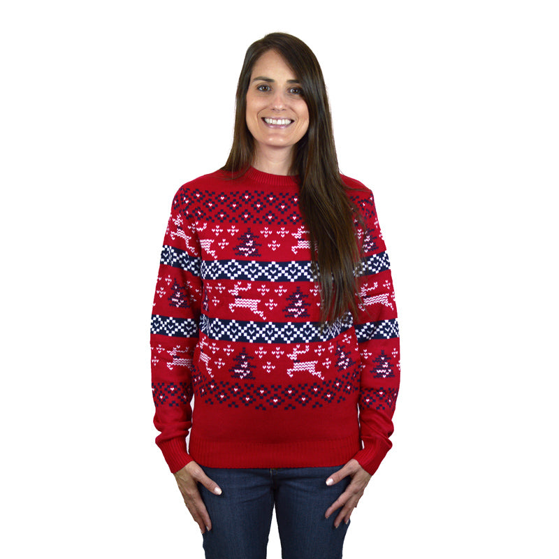 Canada Red Ugly Christmas Sweater womens