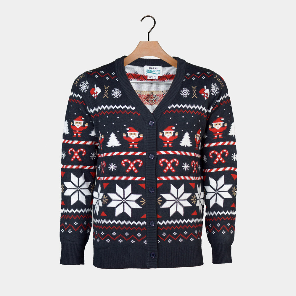 Cardigan Blue Couple Christmas with Polar Stars
