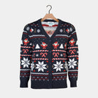 Cardigan Blue Couple Christmas with Polar Stars
