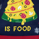 Christmas Food LED light-up Couple's Ugly Christmas Sweater detail