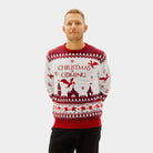 "Christmas is Coming" Couple's Ugly Christmas Sweater mens