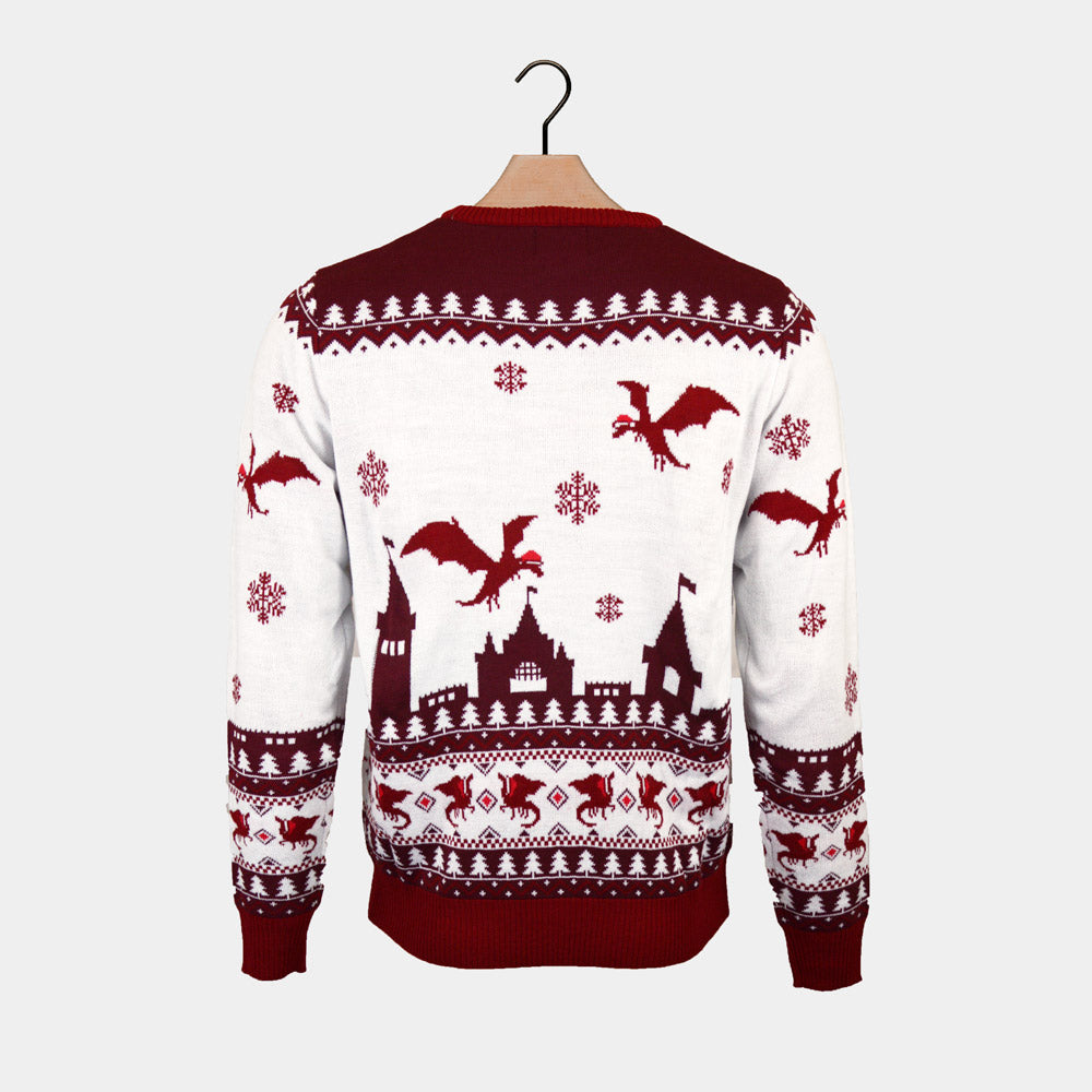 Christmas is Coming Mens Ugly Christmas Sweater Back
