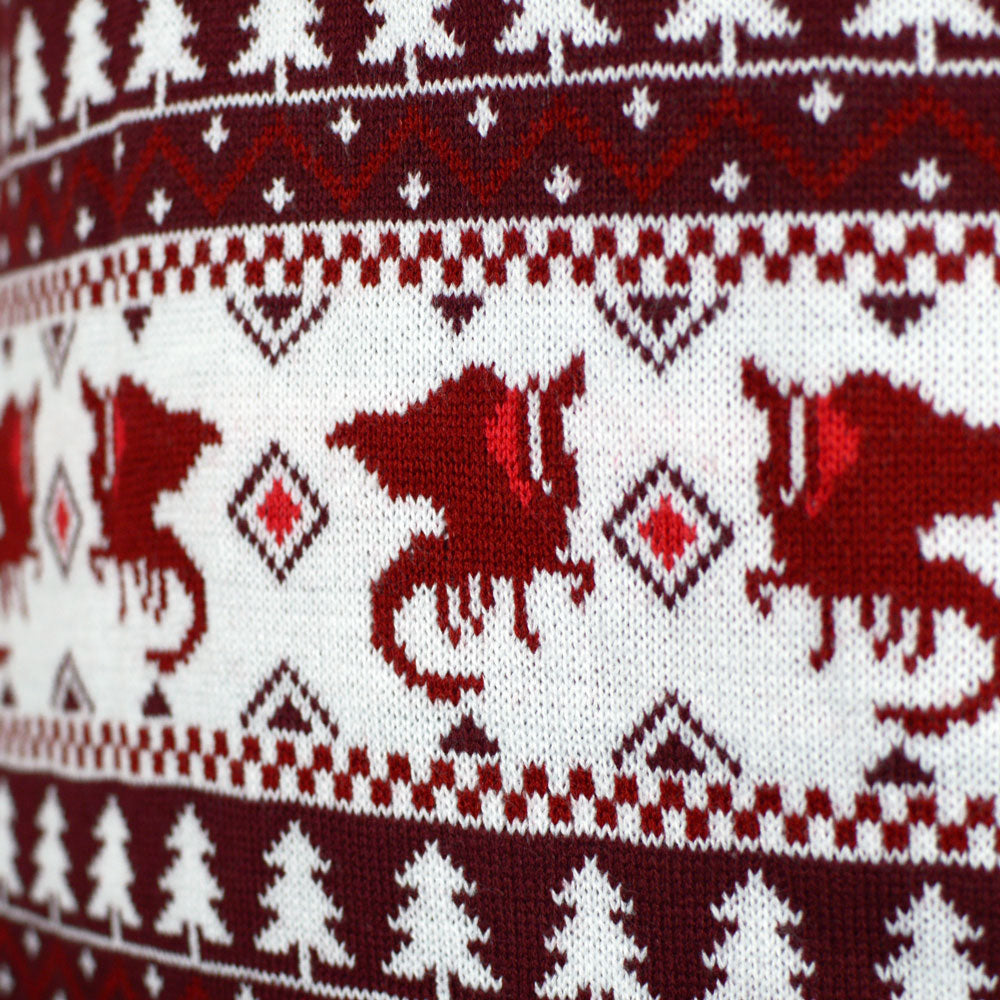 Christmas is Coming Mens Ugly Christmas Sweater Detail