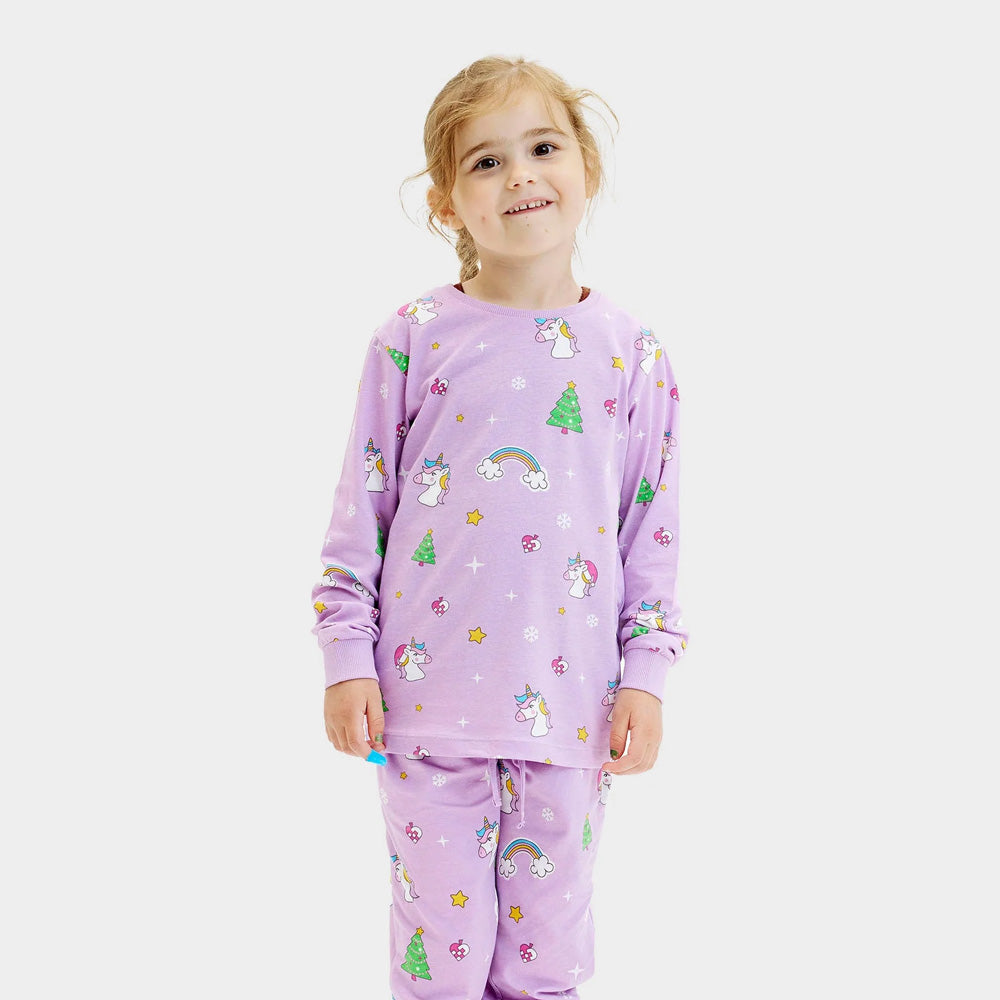Christmas Pyjama  with Unicorns for Children
