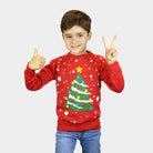 Christmas Tree Childrens Family Red Ugly Christmas Sweater