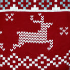 Classic Red Boys and Girls Ugly Christmas Sweater with Polar Stars Reindeer