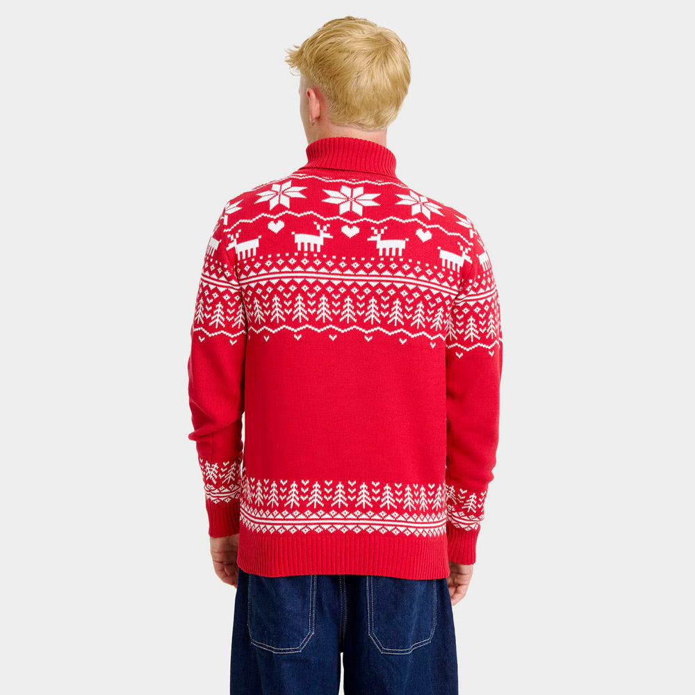 Classy Turtleneck Organic Cotton Couples Ugly Christmas Sweater Greenlandish
